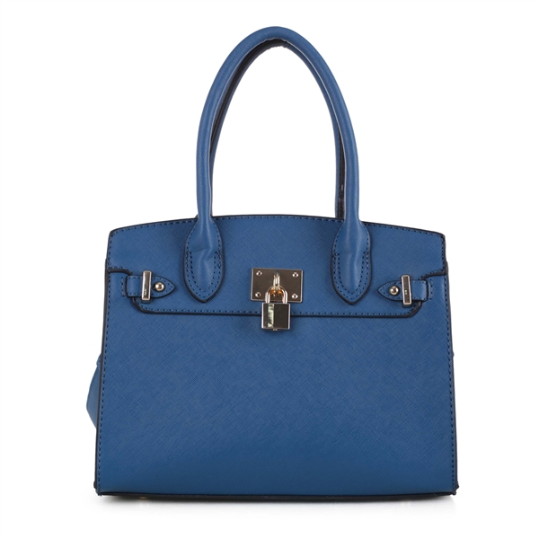 Women's Blue & Gold Decorative Exclusive Tote Handbag