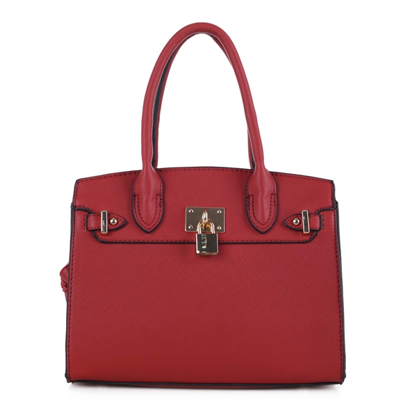 Women's Red & Gold Decorative Exclusive Tote Handbag